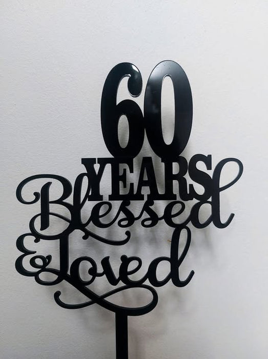 60th birthday caketopper