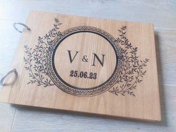 Laser Engraved Guestbook