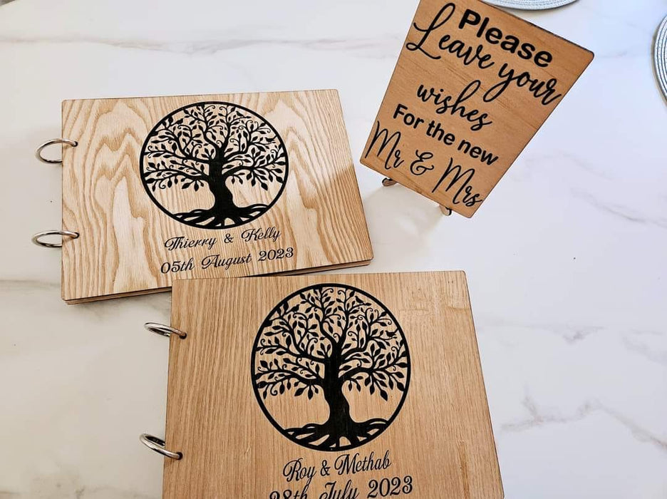 Laser Engraved Guestbook