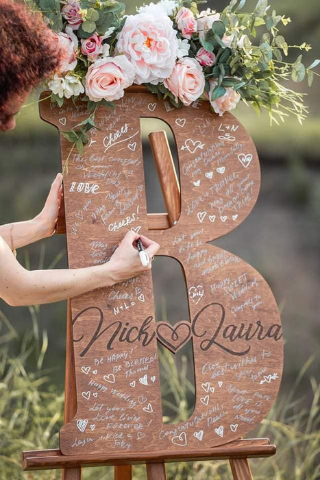 Big Letter Guest Book alternative