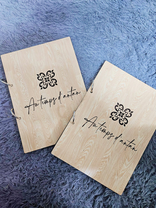 Laser engraved Menu Holder