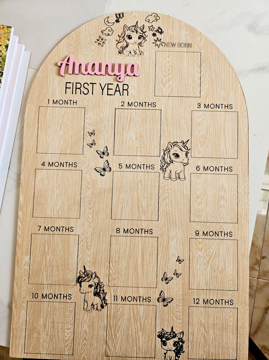 Baby Milestone Boards (Laser Engraved)
