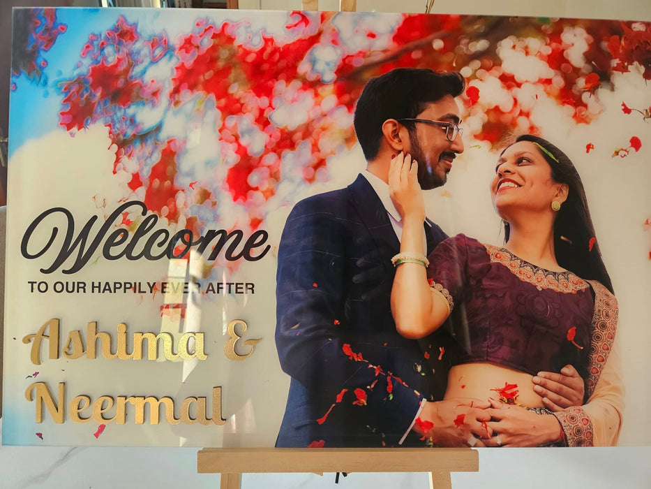 Photo Acrylic Welcome Board