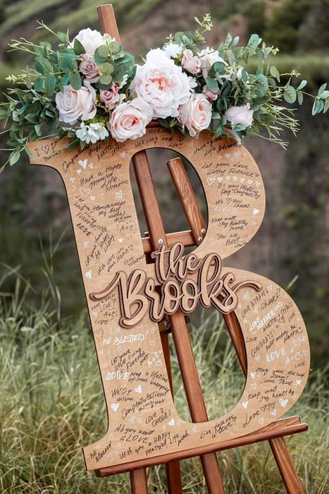 Big Letter Guest Book alternative