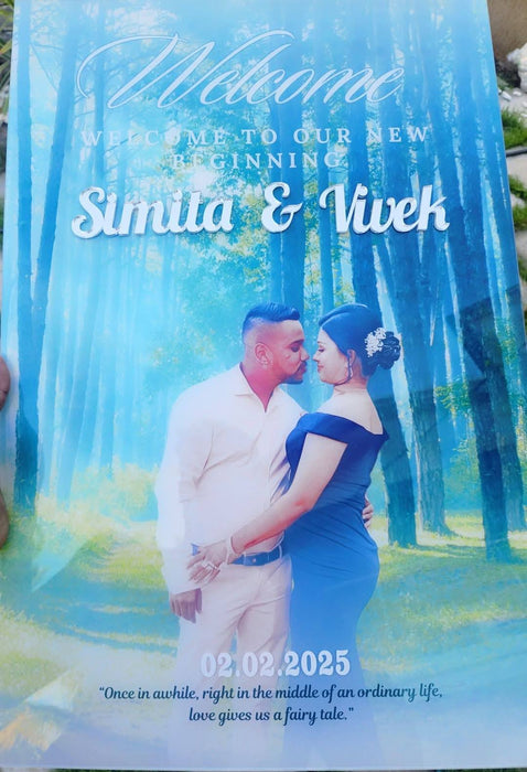 Photo Acrylic Welcome Board