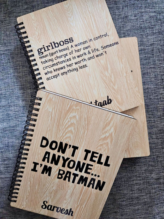 Laser Engraved A5 Notebook