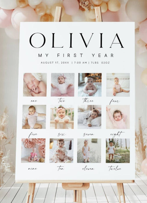 Baby’s Big Milestone Board