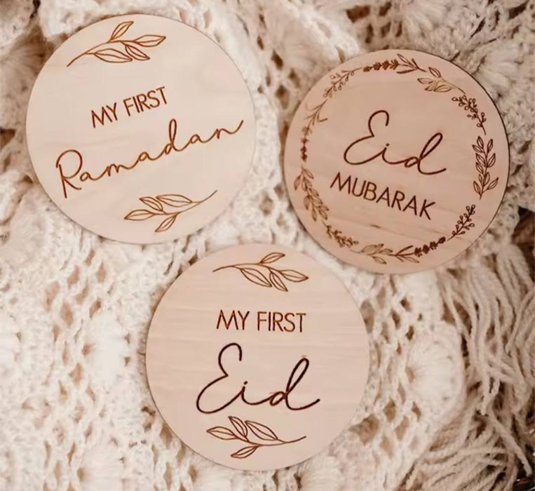 My First Eid My First Ramadan Wooden Milestone