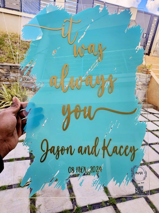 Acrylic Welcome Board