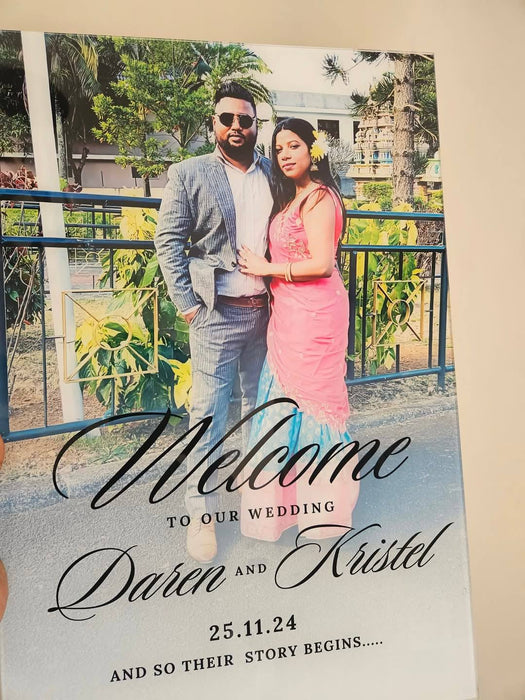 Photo Acrylic Welcome Board