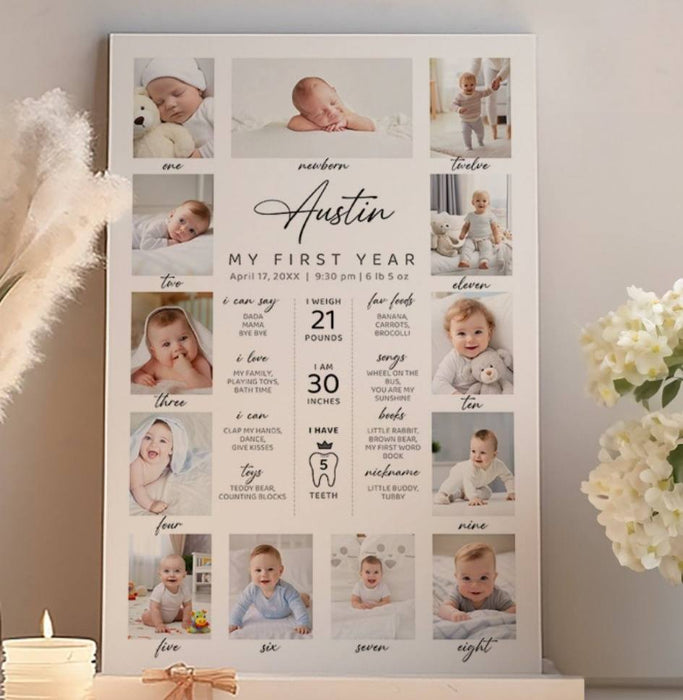 Baby’s Big Milestone Board