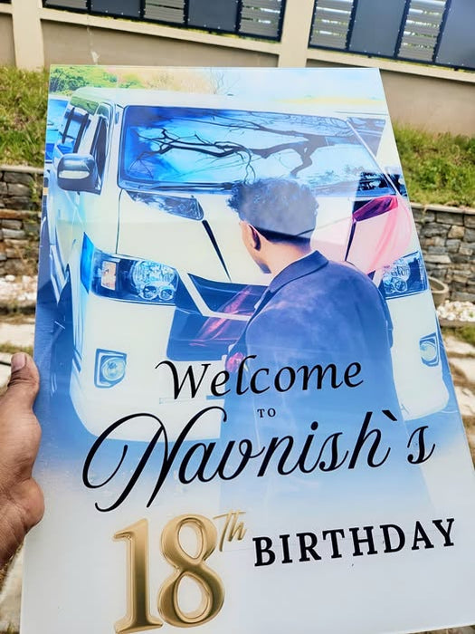 Acrylic Welcome Board