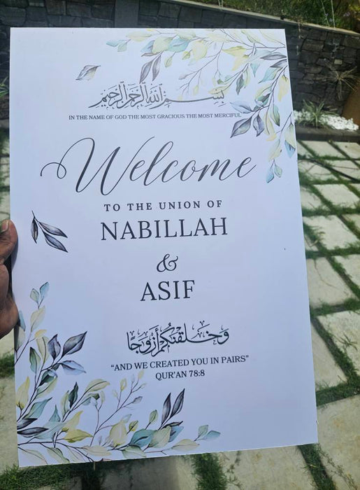 PVC Welcome Board