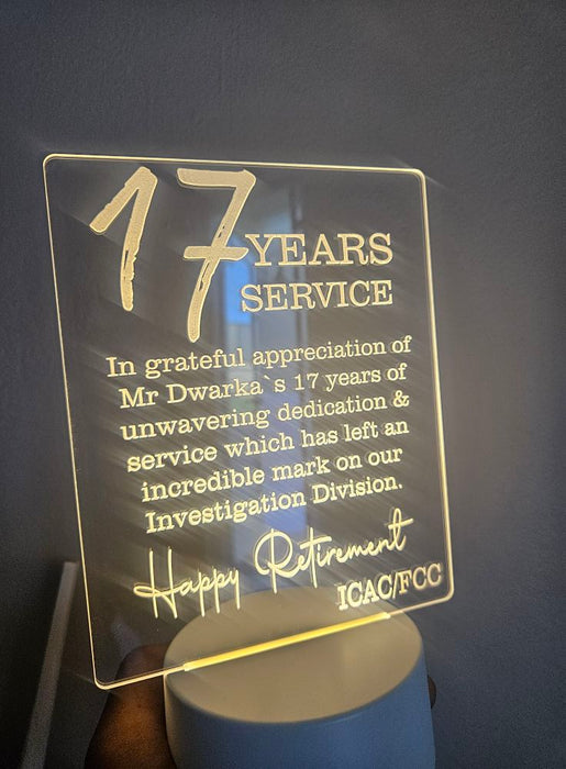 Retirement LED Base Farewell Gift,
