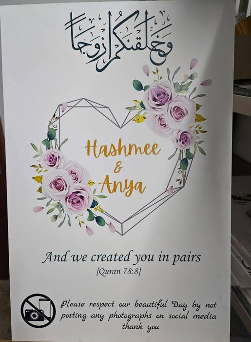 PVC Welcome Board