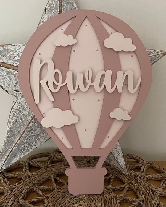 Themed hot air balloon With Name