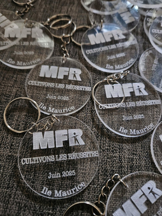 Business logo Acrylic Keychain