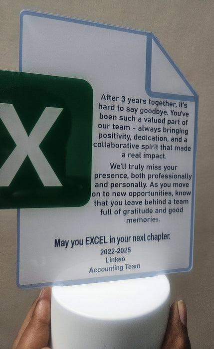 EXCEL-lent Farewell Trophy