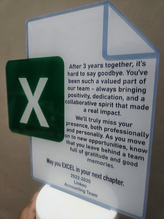 EXCEL-lent Farewell Trophy