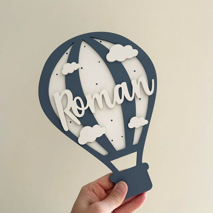 Themed hot air balloon With Name