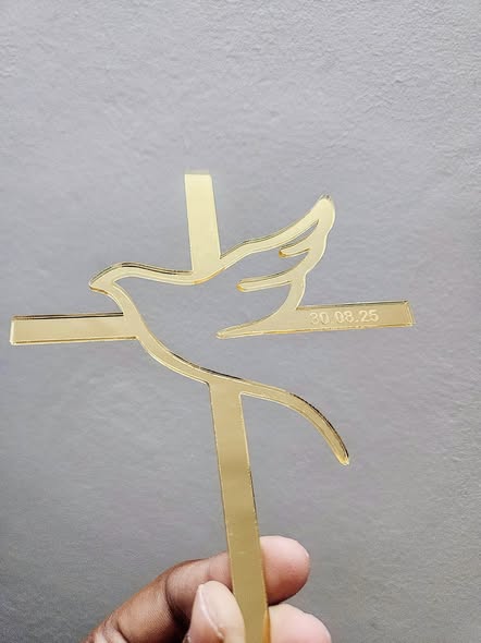 Acrylic Communion Cake Topper