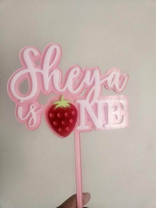 3D acrylic Caketopper