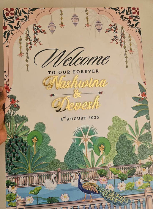 Acrylic Welcome Board