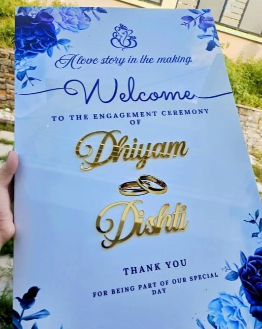 Acrylic Welcome Board