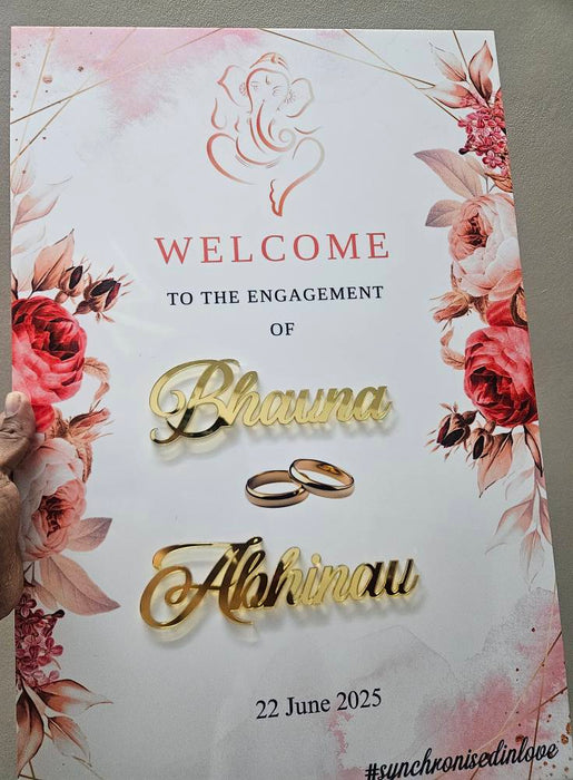 Acrylic Welcome Board