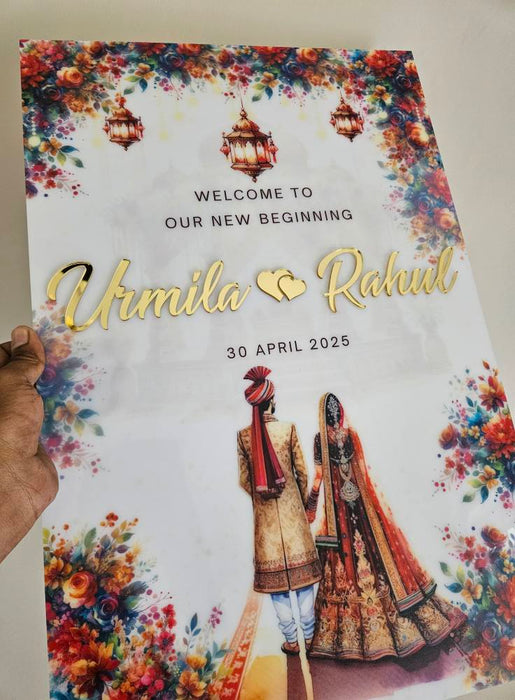 Acrylic Welcome Board