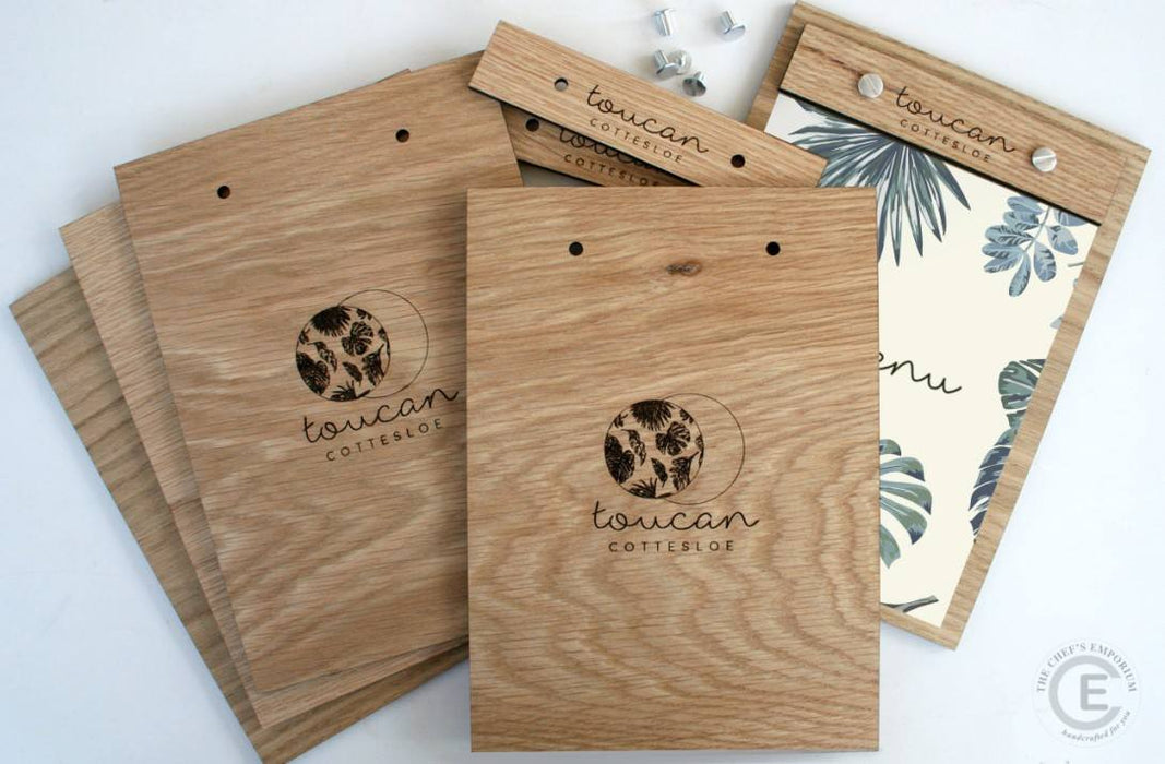 Laser engraved Menu Holder