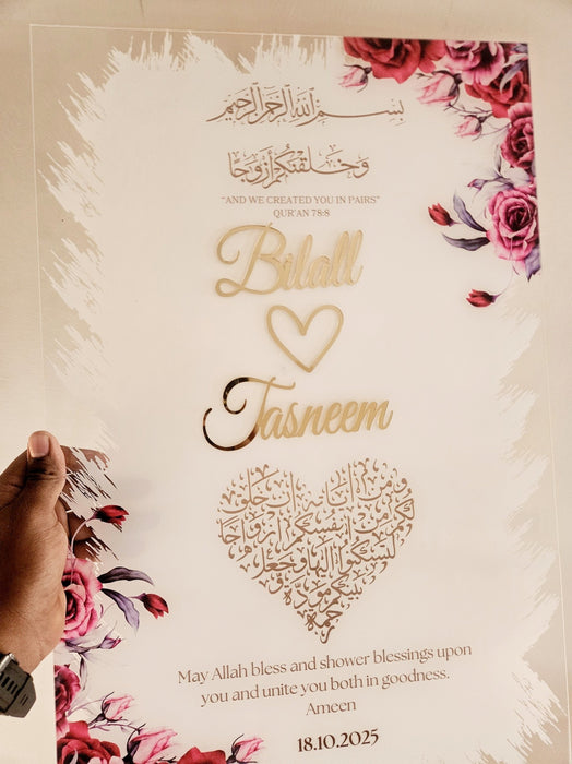 Acrylic Welcome Board