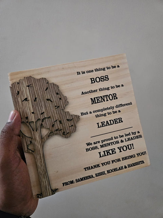 Farewell table Display Block