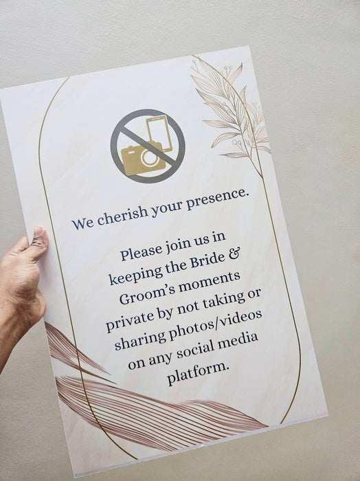 No Photos & Videos Board