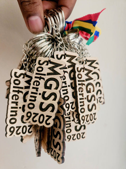 Women`s day wooden keychains