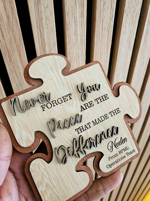 Missing Piece Farewell Gift