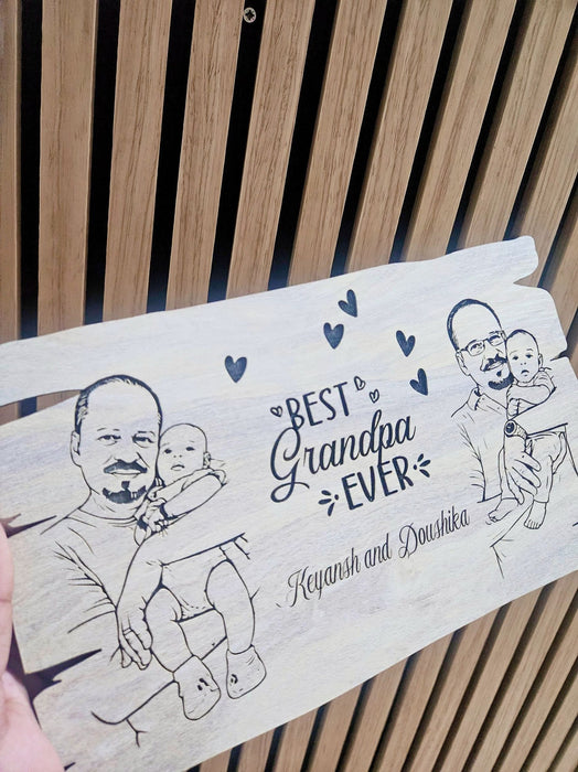 Laser Engraved Portrait Birthday Gift