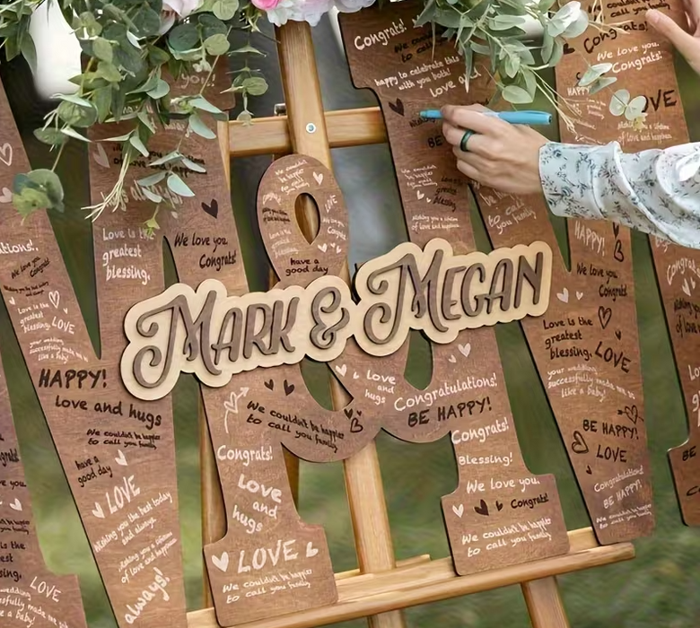 Big Letter Guest Book alternative