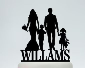 Personalized Family Wedding Cake Topper