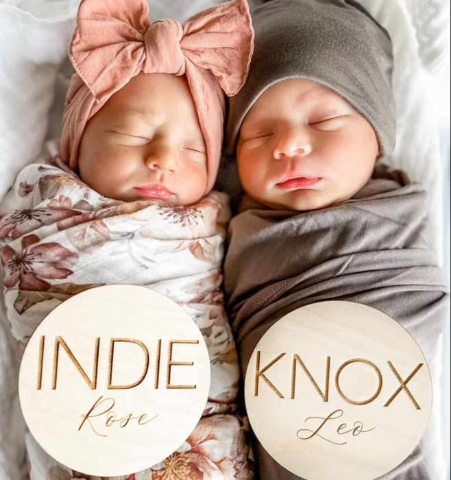 Engraved Baby Name Sign
