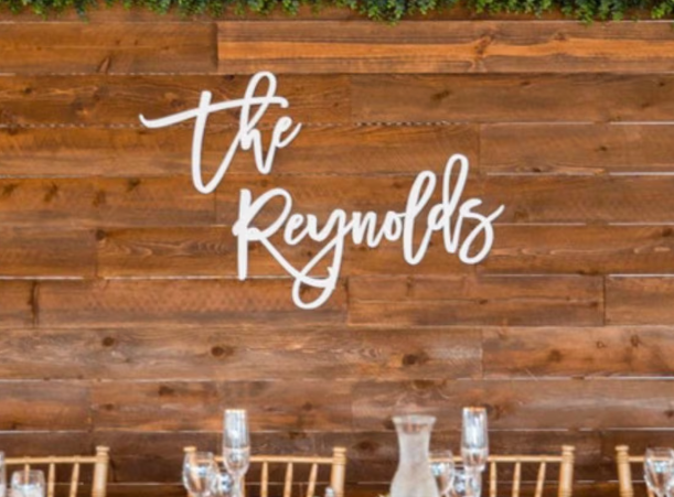 Luxury Couple Name Backdrop