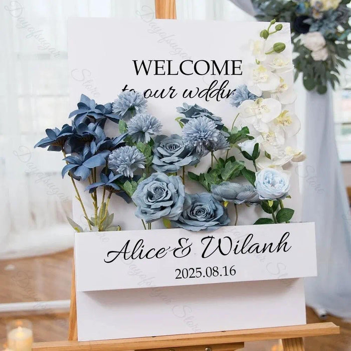 Flower box Welcome Board